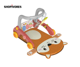 7-in-1 Multifunctional Baby Play Mat with Walker & Piano | Activity Gym Playmat for Infants & Toddlers (0–36 Months) | Musical, Sensory, Learning Toy | Foldable & Baby-Safe